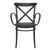 Cross XL Resin Outdoor Arm Chair Black ISP256-BLA #3