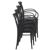 Cross XL Resin Outdoor Arm Chair Black ISP256-BLA #6