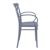 Cross XL Resin Outdoor Arm Chair Dark Gray ISP256-DGR #4