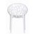 Crystal Outdoor Dining Chair Glossy White ISP052-GWHI #4