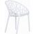 Crystal Outdoor Dining Chair Glossy White ISP052-GWHI #5