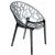 Crystal Outdoor Dining Chair Transparent Smoke Gray ISP052-TGRY #5