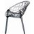 Crystal Outdoor Dining Chair Transparent Smoke Gray ISP052-TGRY #6