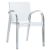 Dejavu Clear Plastic Outdoor Arm Chair ISP032