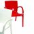 Dejavu Glossy Plastic Outdoor Arm Chair White ISP032-GWHI #5
