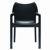 Diva Resin Outdoor Dining Arm Chair Black ISP028-BLA #2