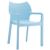 Diva Resin Outdoor Dining Arm Chair Light Blue ISP028