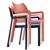 Diva Resin Outdoor Dining Arm Chair Red ISP028-RED #6