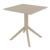 Dream Dining Set with Sky 27" Square Table Taupe S079108-DVR #3