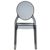 Elizabeth Clear Polycarbonate Outdoor Bistro Chair Black ISP034-TBLA #2