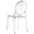 Elizabeth Clear Polycarbonate Outdoor Bistro Chair Clear ISP034-TCL #4