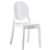 Elizabeth Glossy Polycarbonate Outdoor Bistro Chair White ISP034