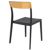 Flash Dining Chair Black with Transparent Amber ISP091-BLA-TAMB #2
