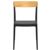 Flash Dining Chair Black with Transparent Amber ISP091-BLA-TAMB #4