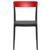 Flash Dining Chair Black with Transparent Red ISP091-BLA-TRED #4
