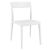 Flash Dining Chair White with Glossy White Back ISP091