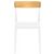 Flash Dining Chair White with Transparent Amber ISP091-WHI-TAMB #4