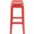 Fox Polycarbonate Outdoor Barstool Glossy Red ISP037-GRED #2