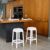 Fox Polycarbonate Outdoor Barstool Glossy White ISP037-GWHI #3