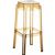 Fox Polycarbonate Outdoor Barstool Transparent Amber ISP037