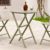 Helen Round Folding Bistro Table 24 inch Taupe ISP294-DVR #6