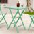 Helen Square Folding Bistro Table 24 inch Opaline ISP292-OPL #4