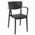 Lisa Bistro Set with Sky 24" Round Folding Table Black S126121-BLA #2