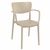 Lisa Bistro Set with Sky 24" Round Folding Table Taupe S126121-DVR #2