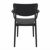 Lisa Outdoor Dining Arm Chair Black ISP126-BLA #4