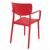 Lisa Outdoor Dining Arm Chair Red ISP126-RED #3