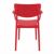 Lisa Outdoor Dining Arm Chair Red ISP126-RED #4