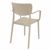 Lisa Outdoor Dining Arm Chair Taupe ISP126-DVR #3