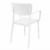 Lisa Outdoor Dining Arm Chair White ISP126-WHI #3