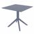Loft Dining Set with Sky 31" Square Table Dark Gray S128106-DGR #3