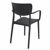 Loft Outdoor Dining Arm Chair Black ISP128-BLA #2