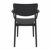 Loft Outdoor Dining Arm Chair Black ISP128-BLA #5