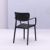 Loft Outdoor Dining Arm Chair Black ISP128-BLA #6