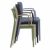 Loft Outdoor Dining Arm Chair Dark Gray ISP128-DGR #6