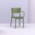Loft Outdoor Dining Arm Chair Olive Green ISP128-OLG #6