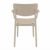 Loft Outdoor Dining Arm Chair Taupe ISP128-DVR #4