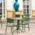 Loft Round Bistro Set 3 Piece with 24" Table Top Olive Green ISP1284S