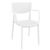 Loft Round Bistro Set 3 Piece with 24" Table Top White ISP1284S-WHI #2