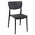 Lucy Conversation Set with Sky 24" Side Table Black S129109-BLA #2
