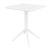 Lucy Outdoor Bistro Set 3 Piece with 24 inch Table Top White ISP1291S-WHI #4