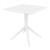 Lucy Outdoor Bistro Set 3 Piece with 27 inch Table Top White ISP1292S-WHI #4