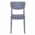 Lucy Outdoor Dining Chair Dark Gray ISP129-DGR #3