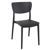Lucy Round Bistro Set 3 Piece with 24" Table Top Black ISP1294S-BLA #2