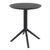 Lucy Round Bistro Set 3 Piece with 24" Table Top Black ISP1294S-BLA #3