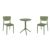 Lucy Round Bistro Set 3 Piece with 24" Table Top Olive Green ISP1294S-OLG #4