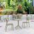 Lucy Round Bistro Set 3 Piece with 24" Table Top Taupe ISP1294S